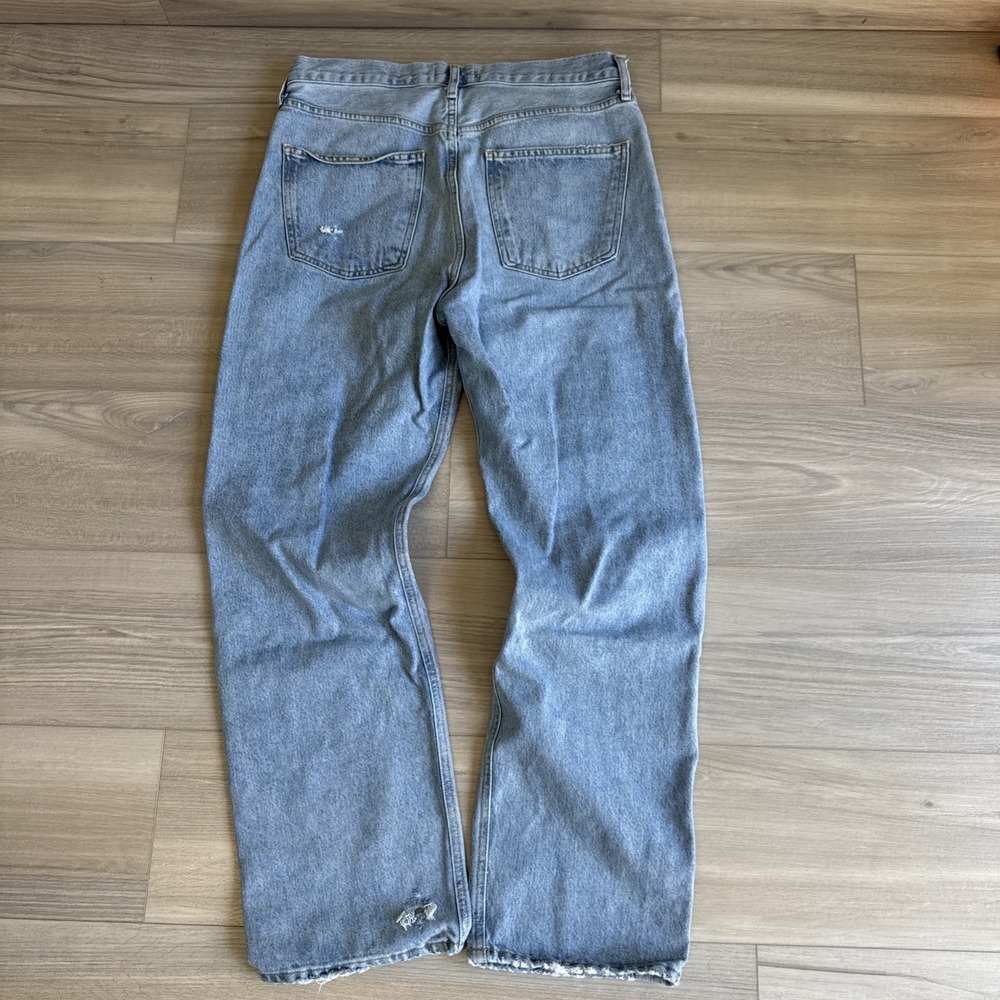 Agolde Women's High Rise Straight Blue Jeans 90s Denim Jeans Size 28 - Picture 6 of 13